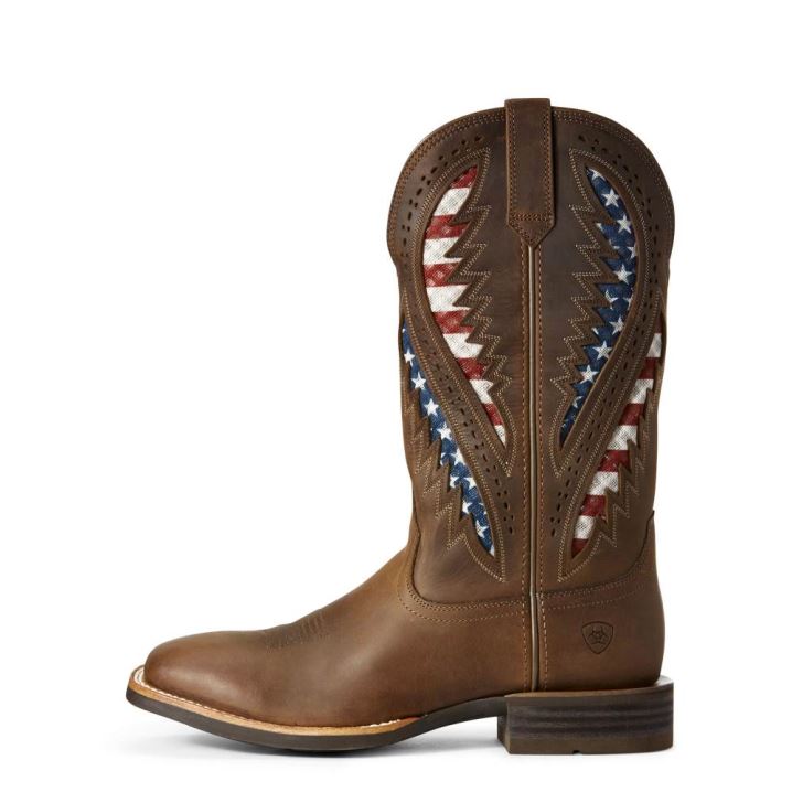 Ariat Quickdraw VentTEK Western Boot Braun | kliR9p0q