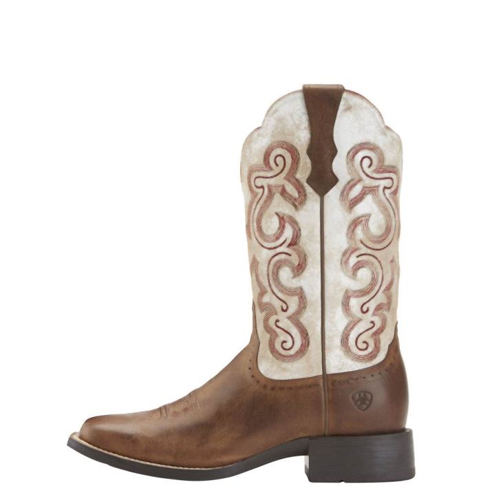 Ariat Quickdraw Western Boot Beige | 69e5W0A4