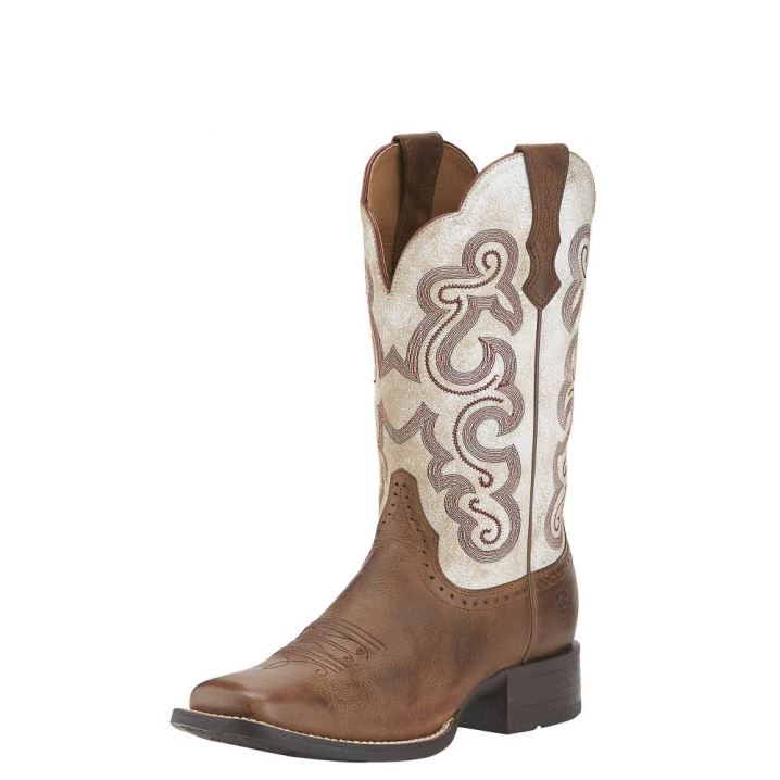 Ariat Quickdraw Western Boot Beige | 69e5W0A4