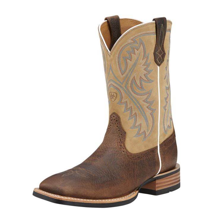 Ariat Quickdraw Western Boot Tumbled Bark | IzexjPgH