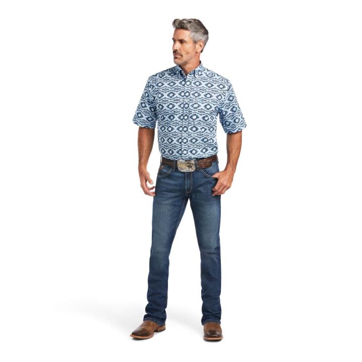 Ariat Quigley Klassische Fit Shirt Weiß | i5PaG0se