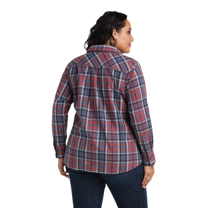 Ariat REAL Billie Jean Shirt Blau | geoEV8PL