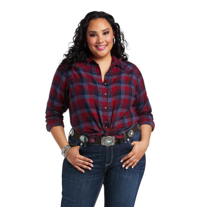 Ariat REAL Billie Jean Shirt Fireside Plaid | ZI02uai6