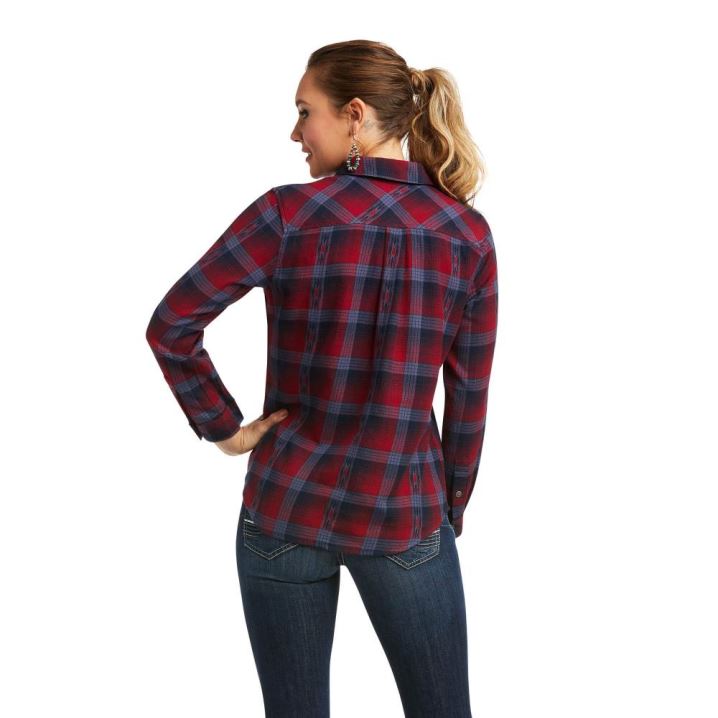 Ariat REAL Billie Jean Shirt Fireside Plaid | ZI02uai6