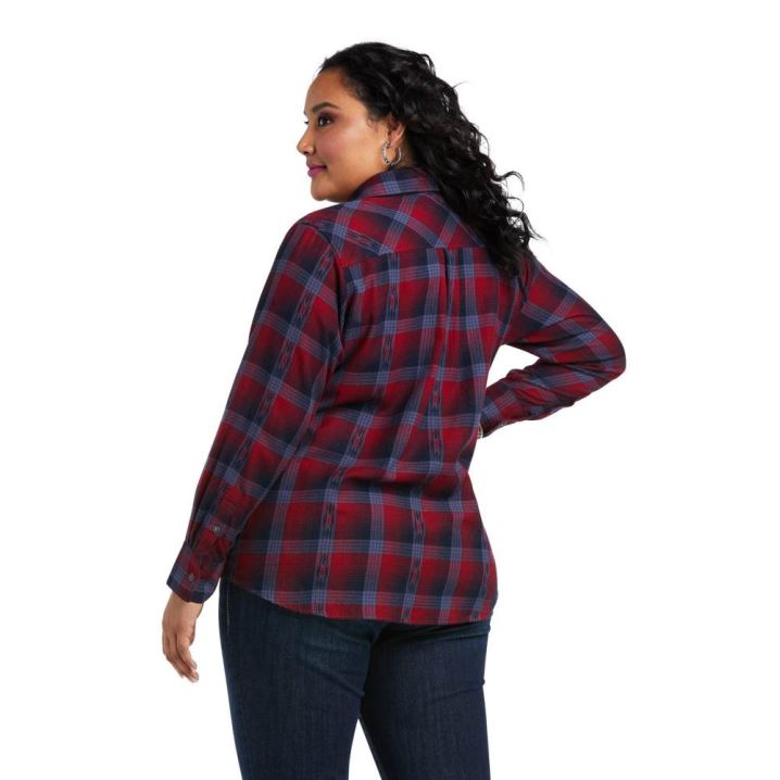 Ariat REAL Billie Jean Shirt Fireside Plaid | ZI02uai6