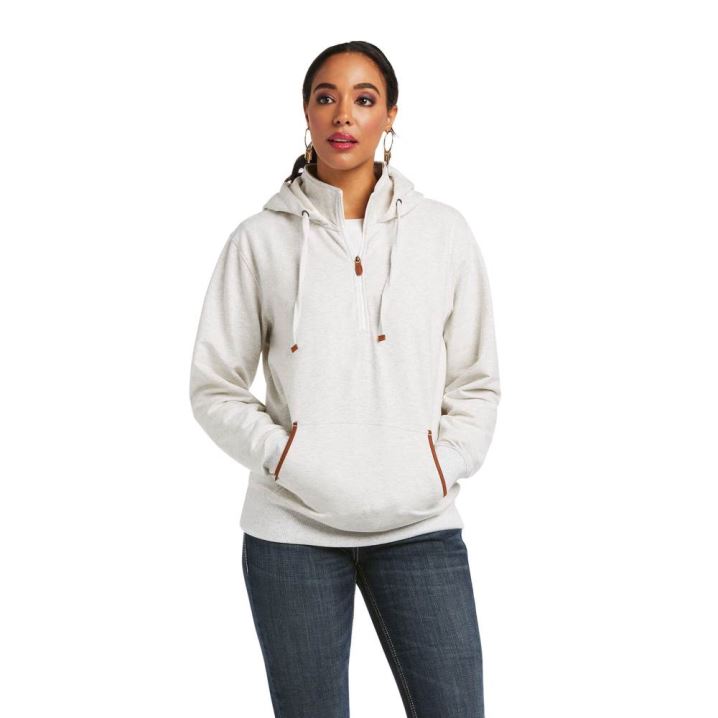 Ariat REAL Elevated Hoodie Weiß | zU2MIXeS