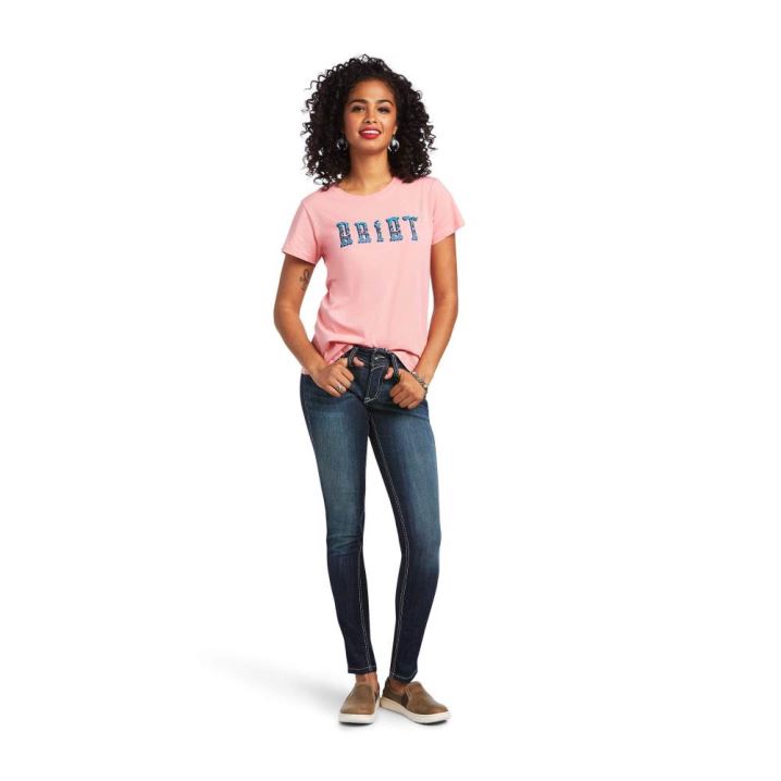 Ariat REAL Kinship Tee Peach Blossom | DSlAufSG