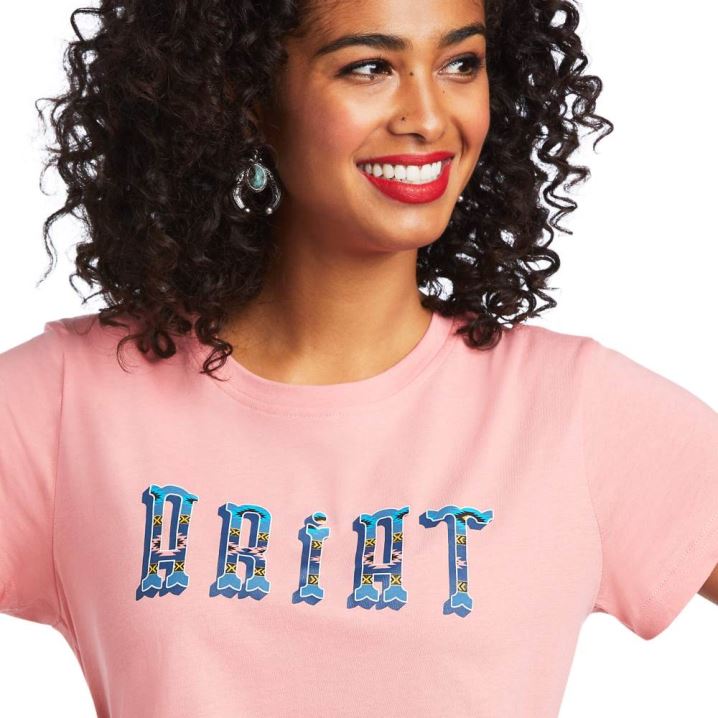 Ariat REAL Kinship Tee Peach Blossom | DSlAufSG