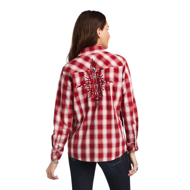 Ariat REAL Ruby Shirt Ruby Plaid | b91gRrHs