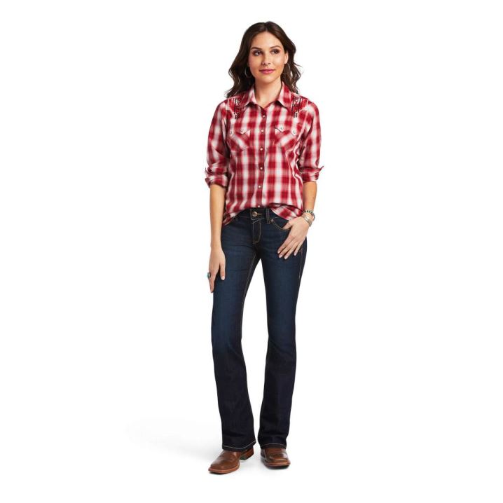 Ariat REAL Ruby Shirt Ruby Plaid | b91gRrHs