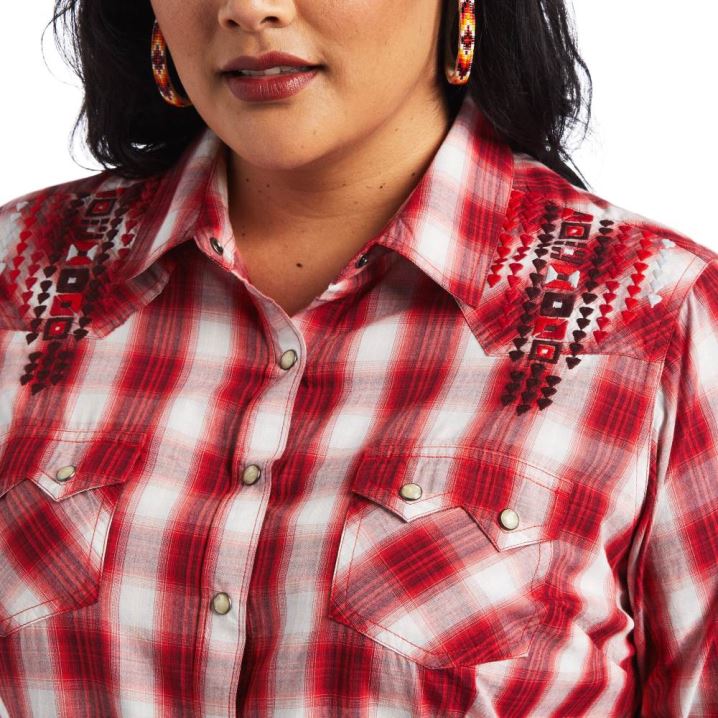 Ariat REAL Ruby Shirt Ruby Plaid | b91gRrHs