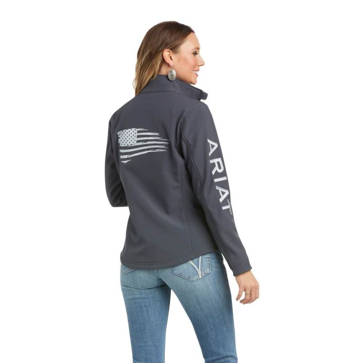 Ariat REAL Team Patriot Softshell Jacket India Ink | noF1nyyp