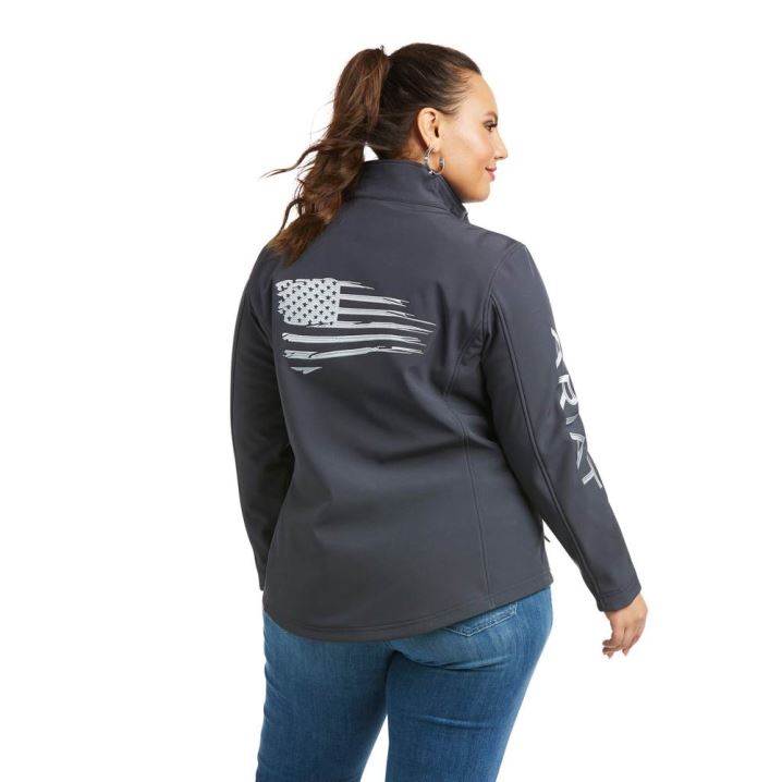 Ariat REAL Team Patriot Softshell Jacket India Ink | noF1nyyp