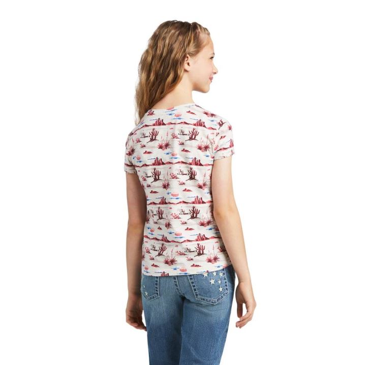 Ariat REAL Yuma Print Graphic Tee Yuma Landscape Print | H9IT0U3V