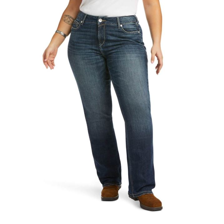 Ariat R.E.A.L. High Rise Destiny Straight Jean Arkansas | 3JtmvaTI