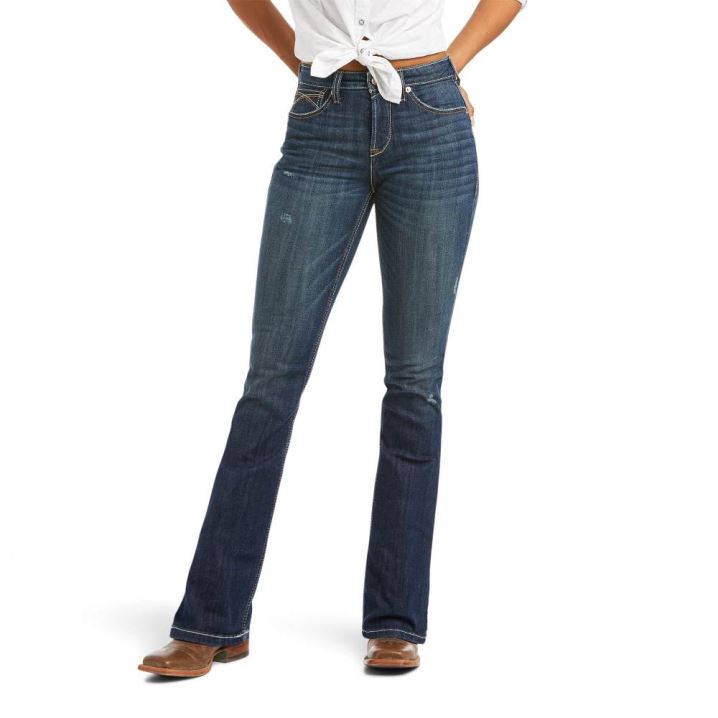 Ariat R.E.A.L. High Rise Katrina Boot Cut Jean Pacific | 4ADKew62