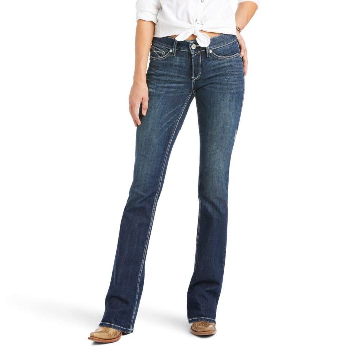 Ariat R.E.A.L. Perfect Rise Cristina Boot Cut Jean Pacific | mS3UBPd4