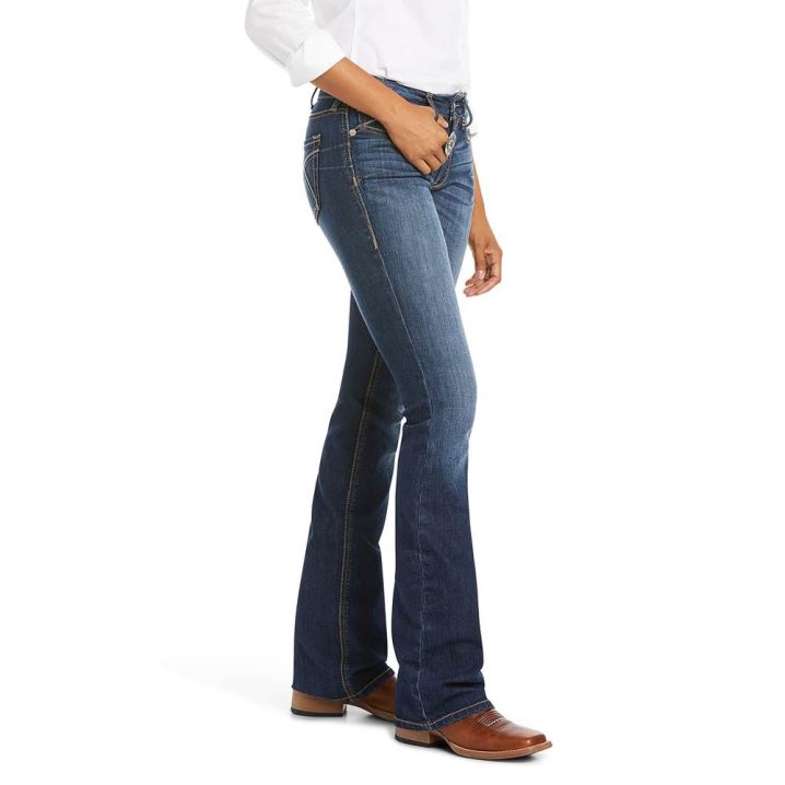 Ariat R.E.A.L. Perfect Rise Stretch Rosa Boot Cut Jean Lita | ZN0SUwW5