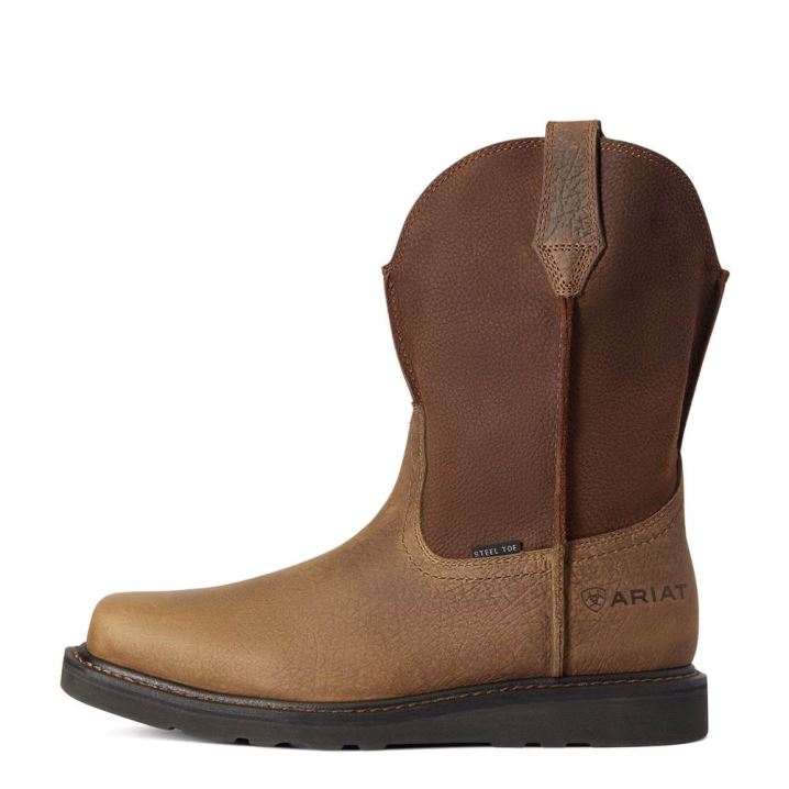 Ariat Rambler Wedge Steel Kappe Arbeits Boot Earth | lRPv9iws