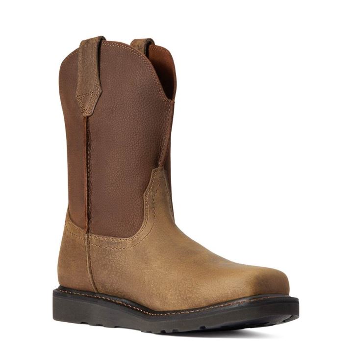 Ariat Rambler Wedge Steel Kappe Arbeits Boot Earth | lRPv9iws