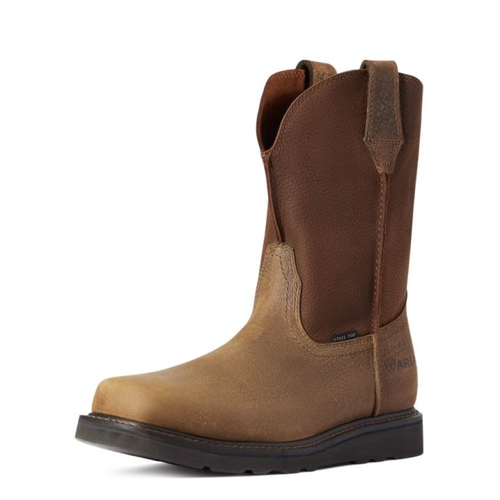 Ariat Rambler Wedge Steel Kappe Arbeits Boot Earth | lRPv9iws