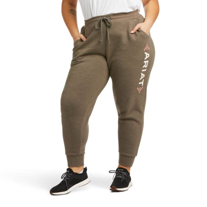 Ariat Real Ariat Jogger Sweatpants Banyan Bark Heather | 3s3EnrzM