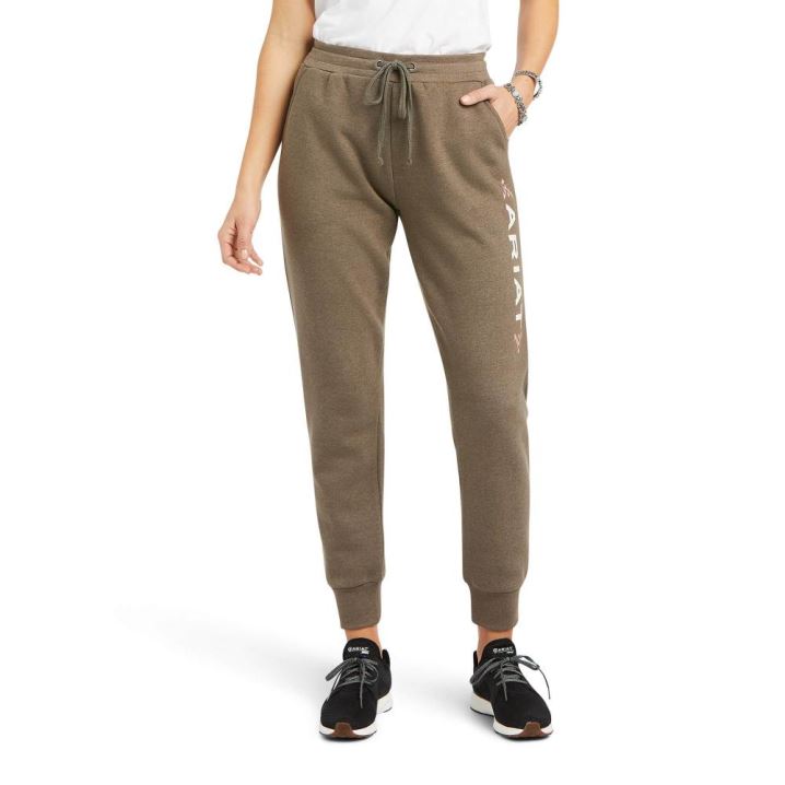 Ariat Real Ariat Jogger Sweatpants Banyan Bark Heather | 3s3EnrzM