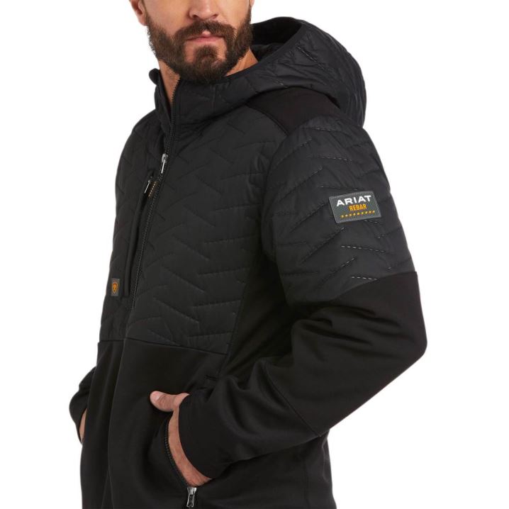 Ariat Rebar Cloud 9 Insulated Jacket Schwarz | Bha3fhvW