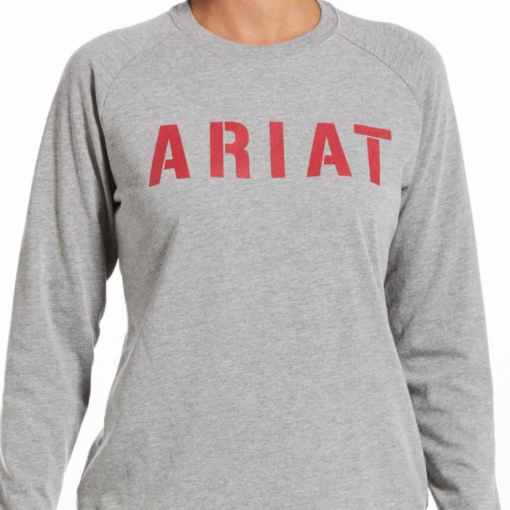 Ariat Rebar CottonStrong Block T-Shirt Grau | ghAU0wua