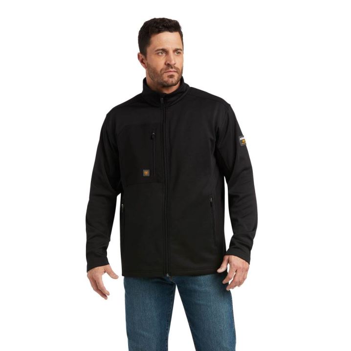 Ariat Rebar Dri-Tech DuraStretch Fleece Hybrid Jacket Schwarz | 0k7utggA