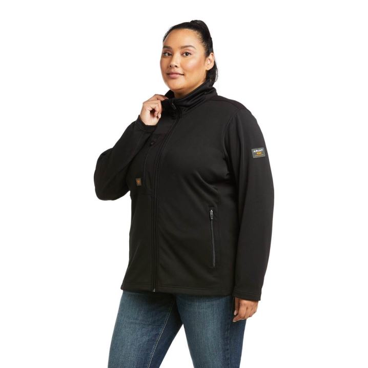 Ariat Rebar Dri-Tech DuraStretch Fleece Hybrid Jacket Schwarz | JhFHfRk5