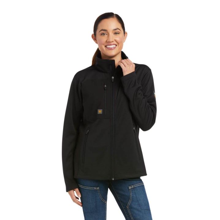 Ariat Rebar Dri-Tech DuraStretch Fleece Hybrid Jacket Schwarz | JhFHfRk5