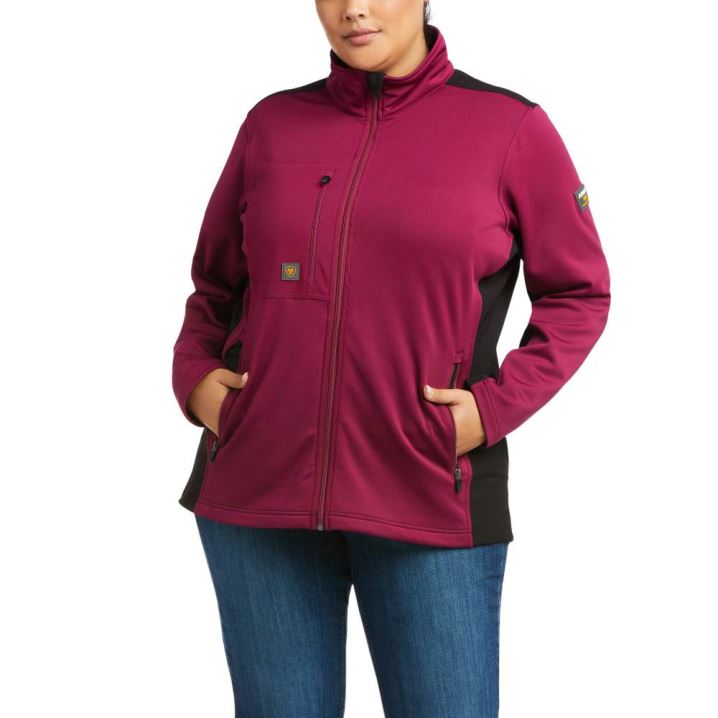 Ariat Rebar Dri-Tech DuraStretch Fleece Hybrid Jacket Lila | yKVjjzws