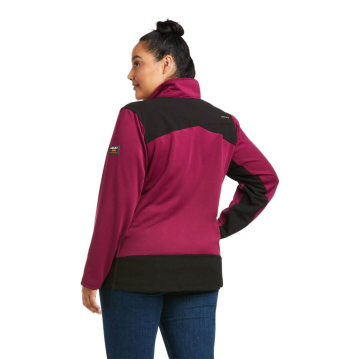 Ariat Rebar Dri-Tech DuraStretch Fleece Hybrid Jacket Lila | yKVjjzws