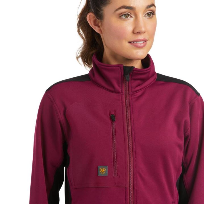 Ariat Rebar Dri-Tech DuraStretch Fleece Hybrid Jacket Lila | yKVjjzws