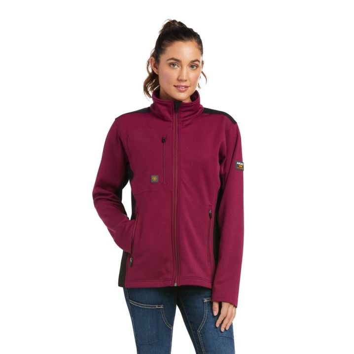 Ariat Rebar Dri-Tech DuraStretch Fleece Hybrid Jacket Lila | yKVjjzws