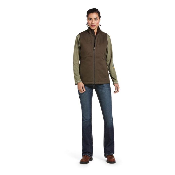 Ariat Rebar DuraCanvas Insulated Vest Wren | yK6PtC3g