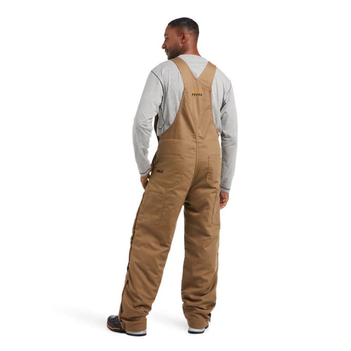 Ariat Rebar DuraCanvas Stretch Insulated Bib Khaki | s4ebKcsQ