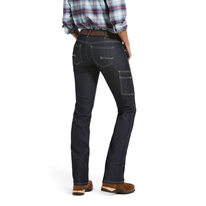 Ariat Rebar DuraStretch Raven Straight Leg Jean Rinse | lUec8SD7