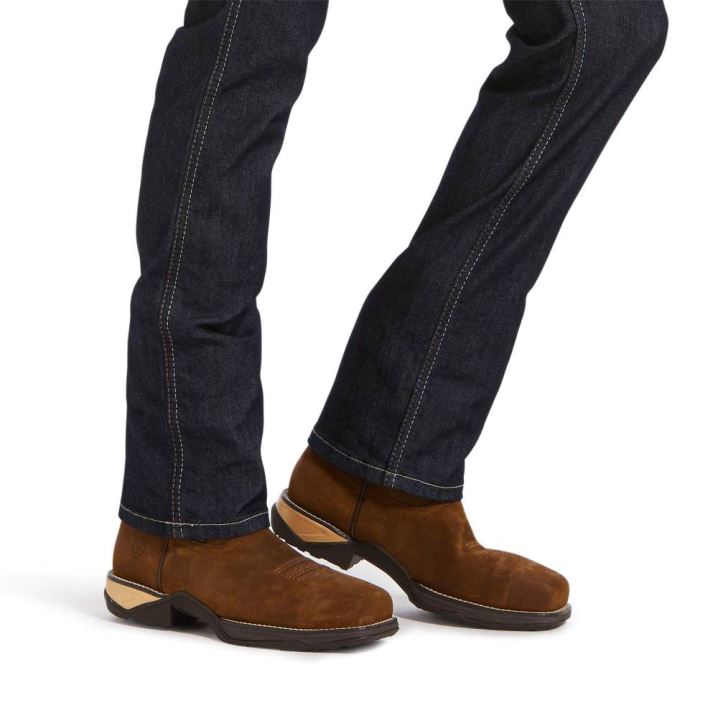 Ariat Rebar DuraStretch Raven Straight Leg Jean Rinse | lUec8SD7