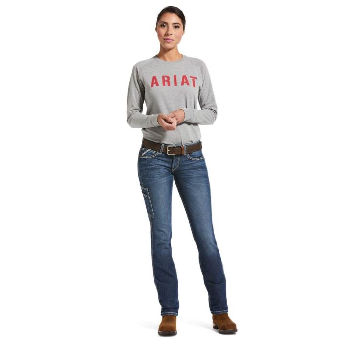 Ariat Rebar DuraStretch Riveter Straight Leg Jean Nightride | fXJRMHNk