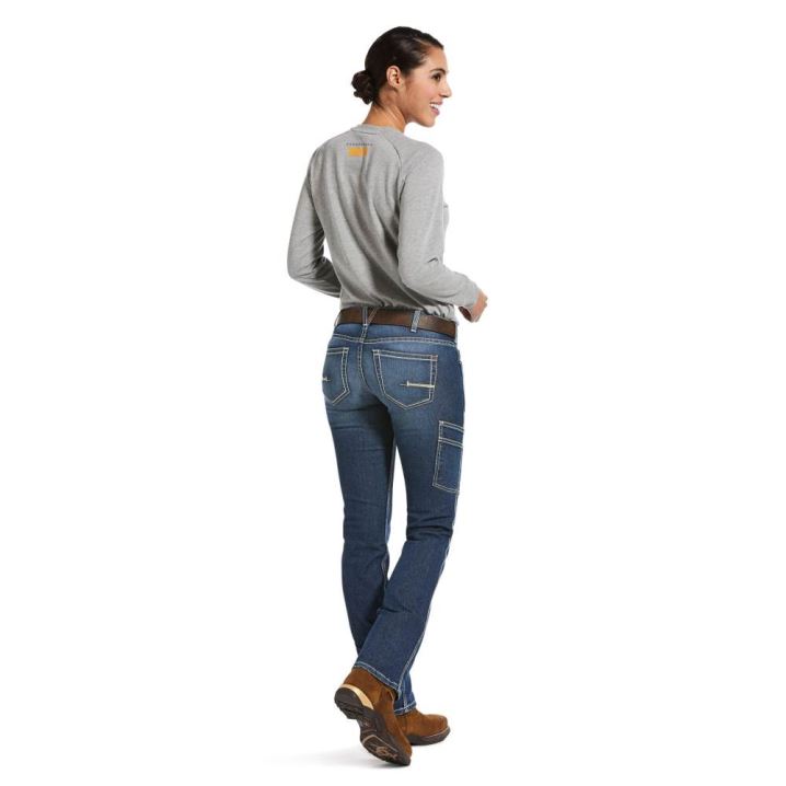 Ariat Rebar DuraStretch Riveter Straight Leg Jean Nightride | fXJRMHNk