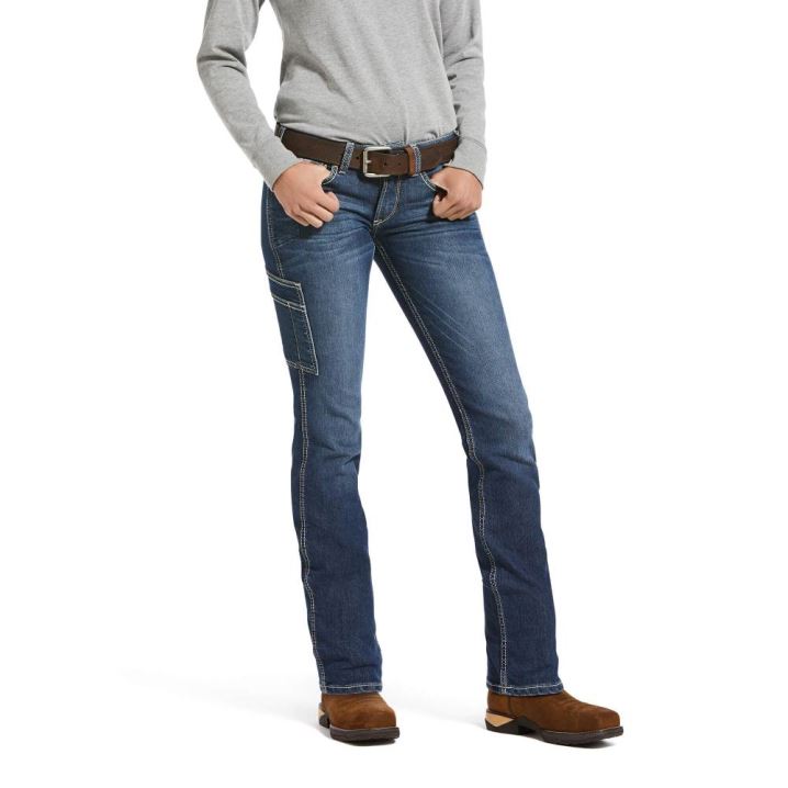 Ariat Rebar DuraStretch Riveter Straight Leg Jean Nightride | fXJRMHNk