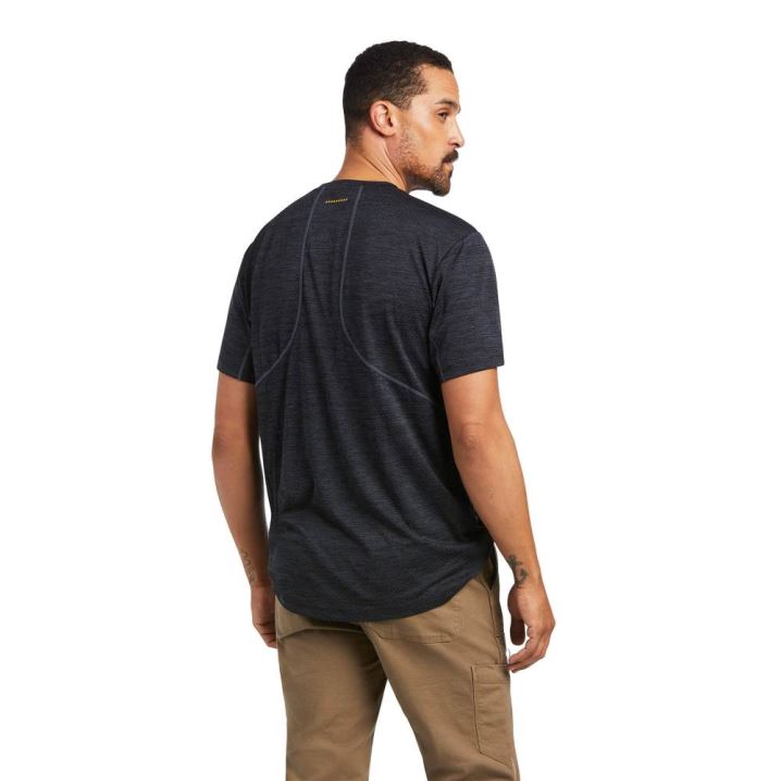 Ariat Rebar Evolution Turn Fit T-Shirt Schwarz | CXezSQWa