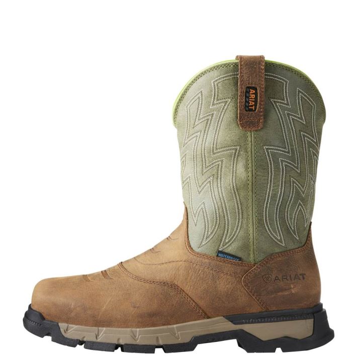 Ariat Rebar Flex Western Wasserdichte Arbeits Boot Braun | IrIyRQL3