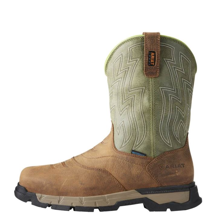 Ariat Rebar Flex Western Wasserdichte Composite Kappe Arbeits Boot Braun | ctX4qKPf