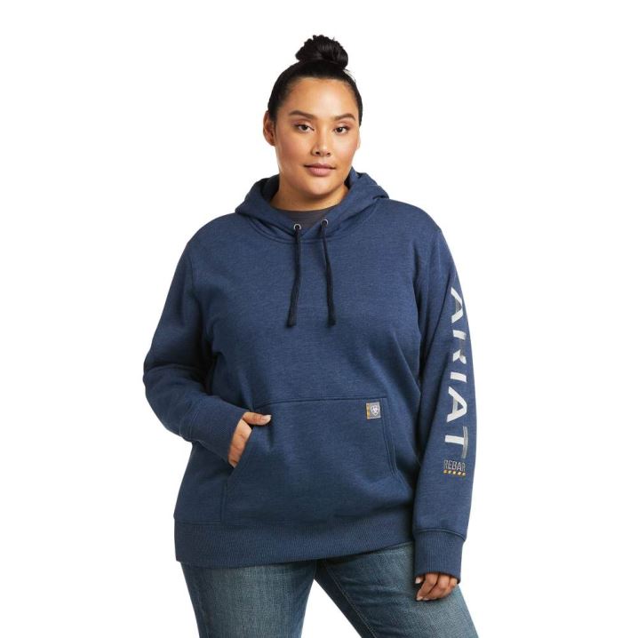 Ariat Rebar Graphic Hoodie Navy | rpItjTof