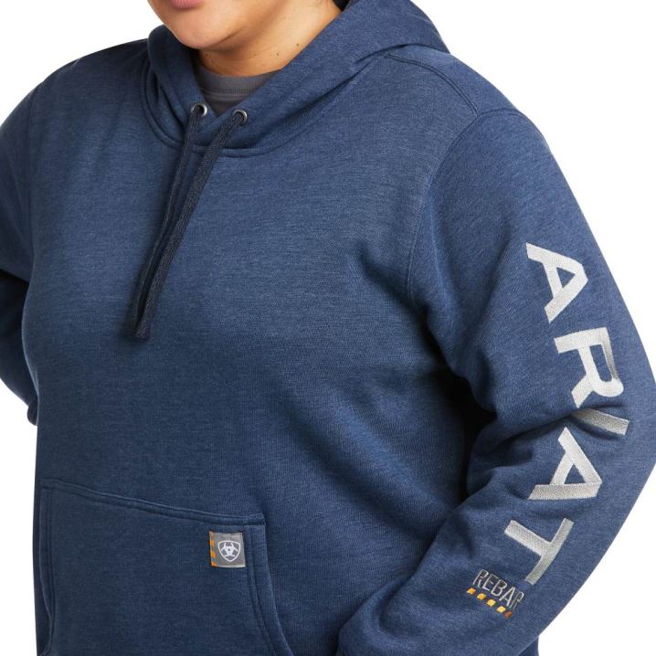 Ariat Rebar Graphic Hoodie Navy | rpItjTof