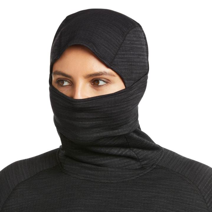 Ariat Rebar Gridwork Balaclava Baselayer Schwarz | AePUP4Pq