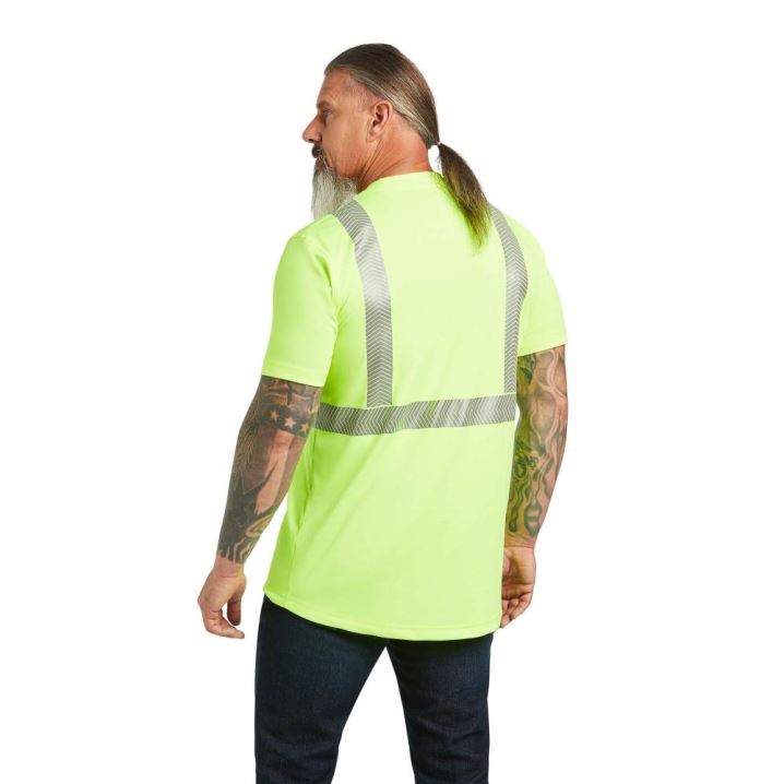 Ariat Rebar Hi-Vis ANSI T-Shirt Gelb | 1b7zOt68